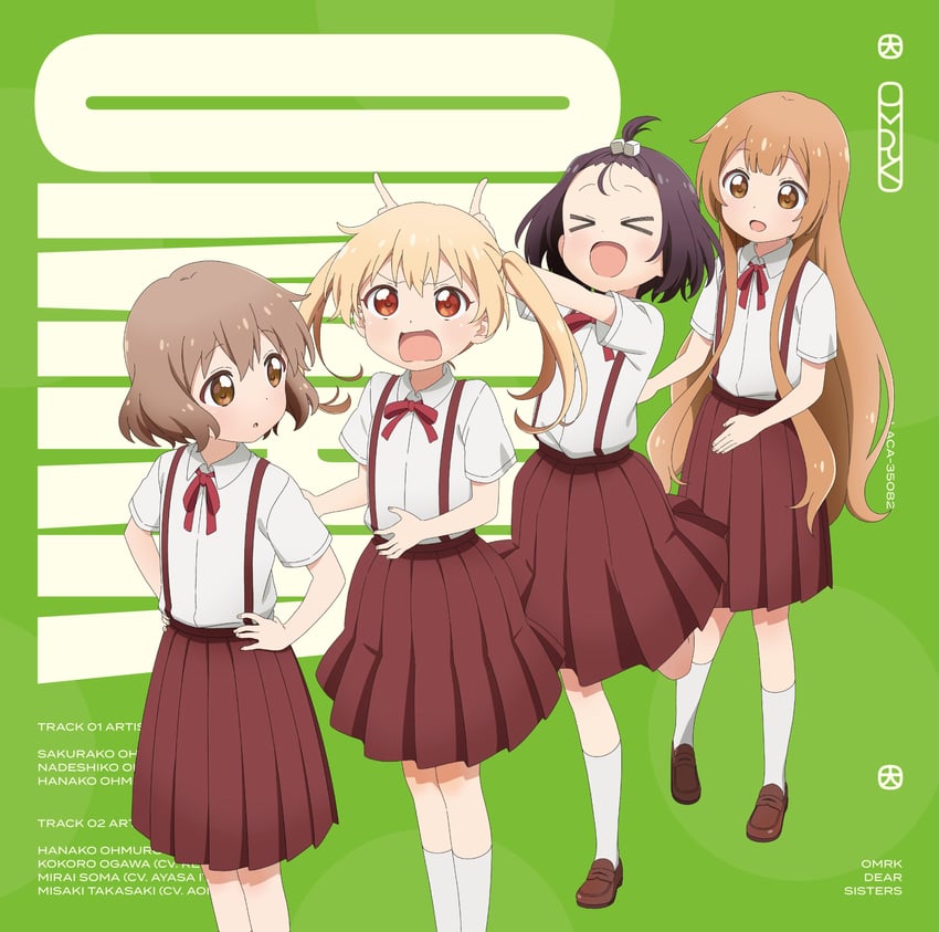 oomuro hanako, takasaki misaki, ogawa kokoro, and souma mirai (yuruyuri and 1 more)