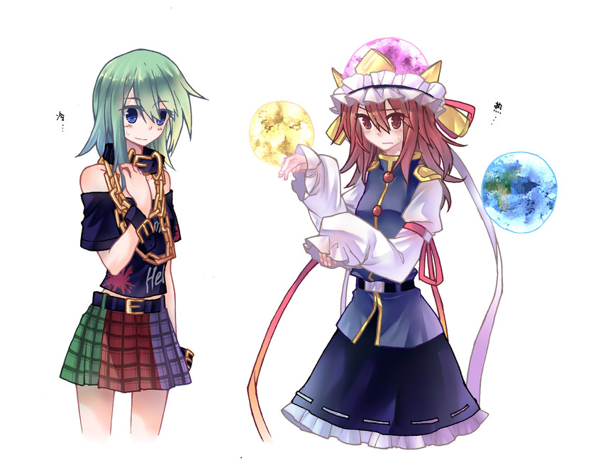 shiki eiki and hecatia lapislazuli (touhou) drawn by beichen_xiaobei