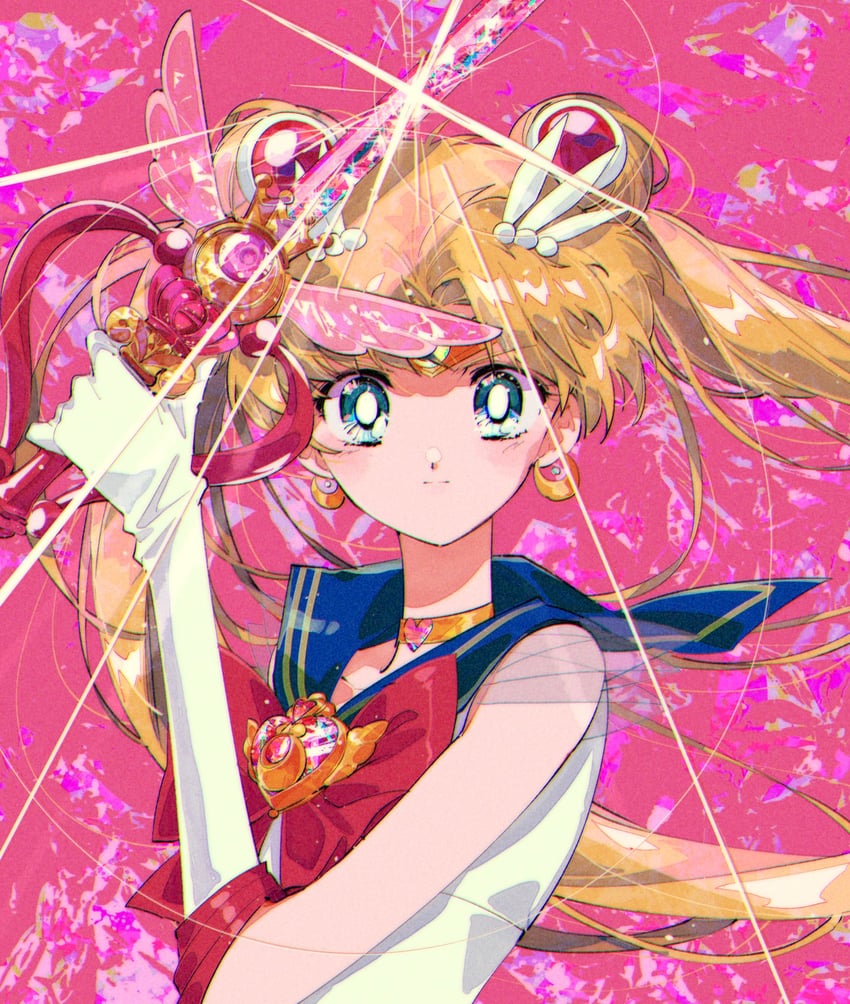 tsukino usagi, sailor moon, and super sailor moon (bishoujo senshi sailor moon and 1 more) drawn by pochi_(askas_is_god)