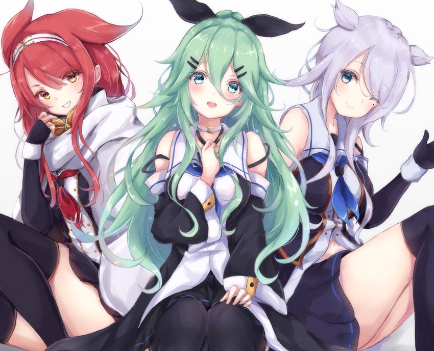 yamakaze, kawakaze, umikaze, kawakaze kai ni, and umikaze kai ni (kantai collection) drawn by sa-ya2