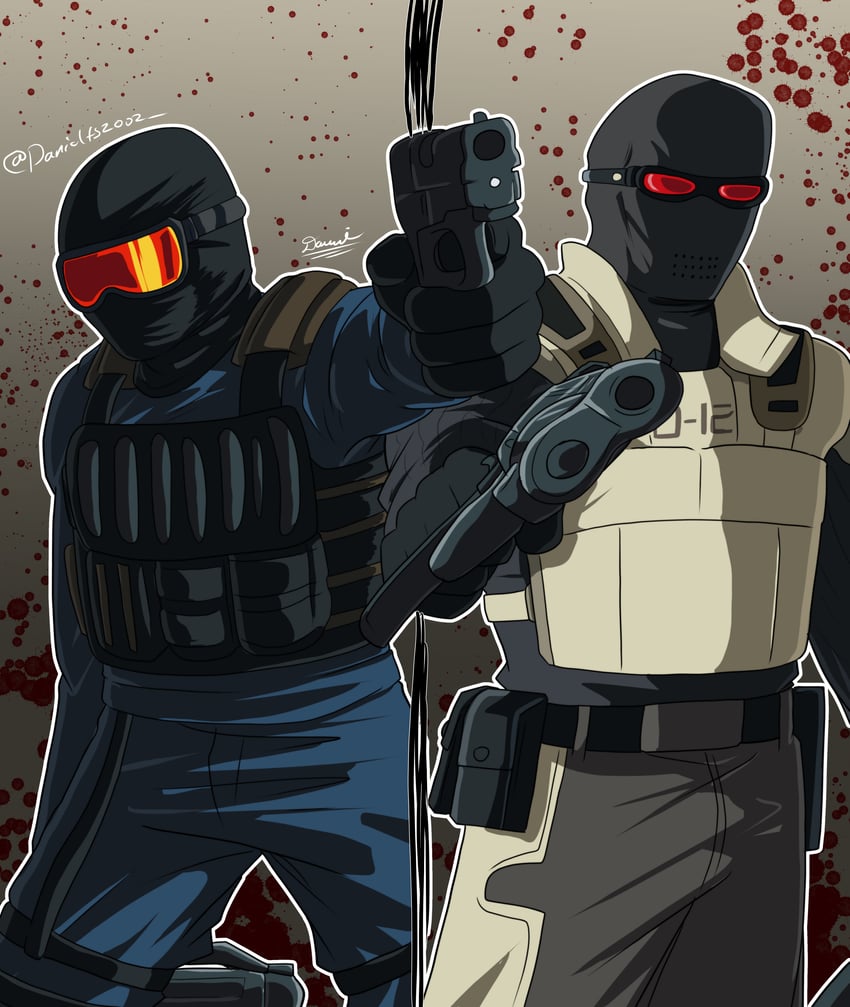 point man and subject 106 (f.e.a.r. and 1 more) drawn by danielfs