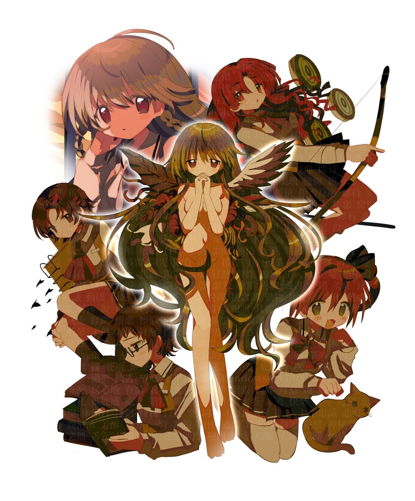 sugamo mutsuki, ueno koyori, tamachi mahiru, takada nozomi, and meguro miyuki (sayonara wo oshiete) drawn by usagi_nui