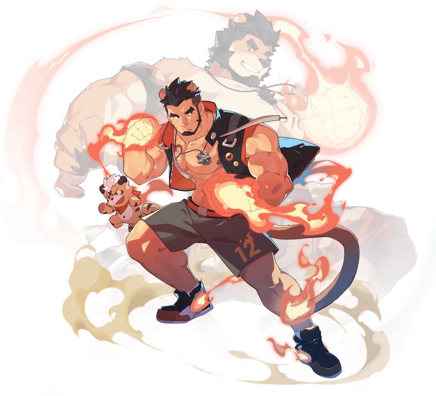 alca and alca the lion (gyee) drawn by zixiong_zix