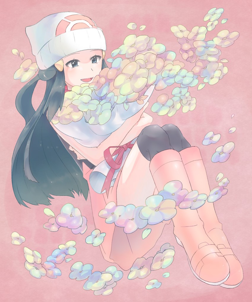 dawn (pokemon and 1 more) drawn by rifu_(hunihuni1130)