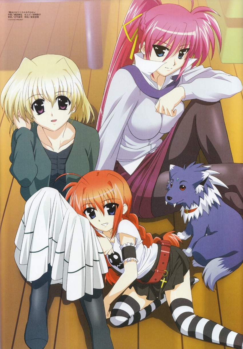 vita, signum, shamal, and zafira (lyrical nanoha and 3 more) drawn by okuda_yasuhiro