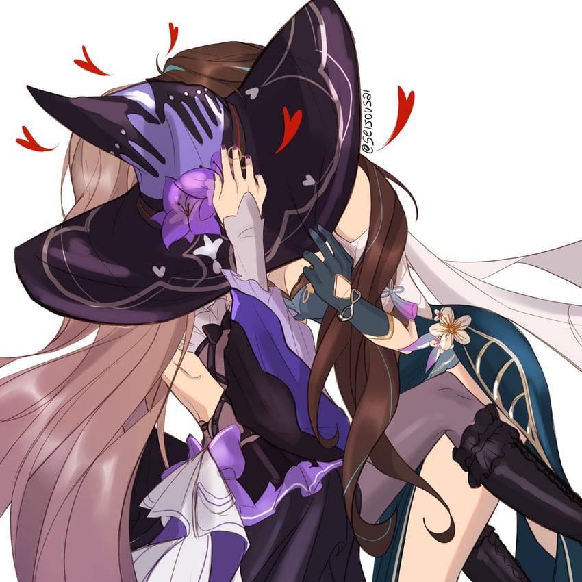 herta, the herta, and ruan mei (honkai and 1 more) drawn by seijousai