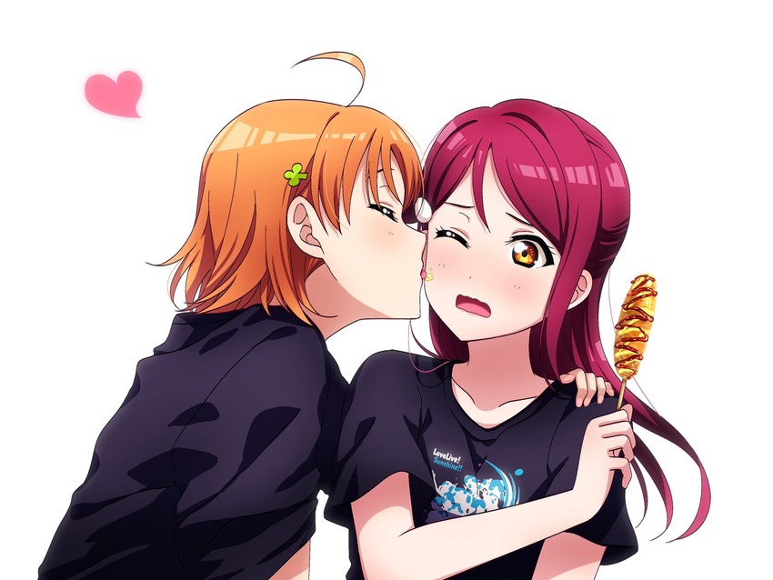 sakurauchi riko and takami chika (love live! and 1 more) drawn by kougi_hiroshi