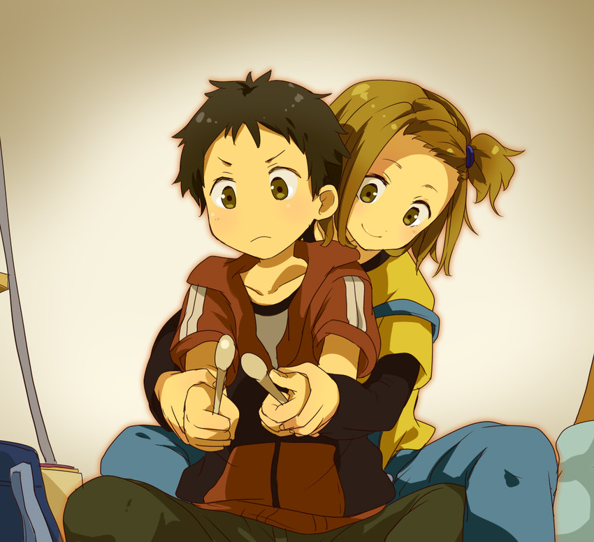 tainaka ritsu and tainaka satoshi (k-on!) drawn by hiyo_kiki