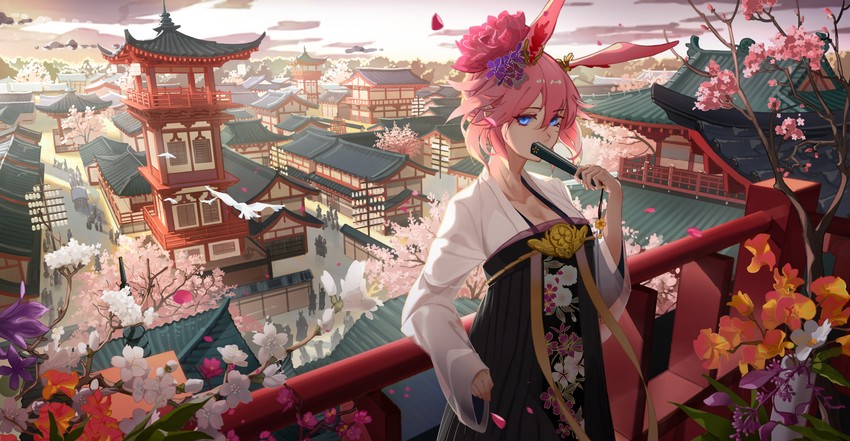 yae sakura (honkai and 1 more) drawn by zdo-zwei