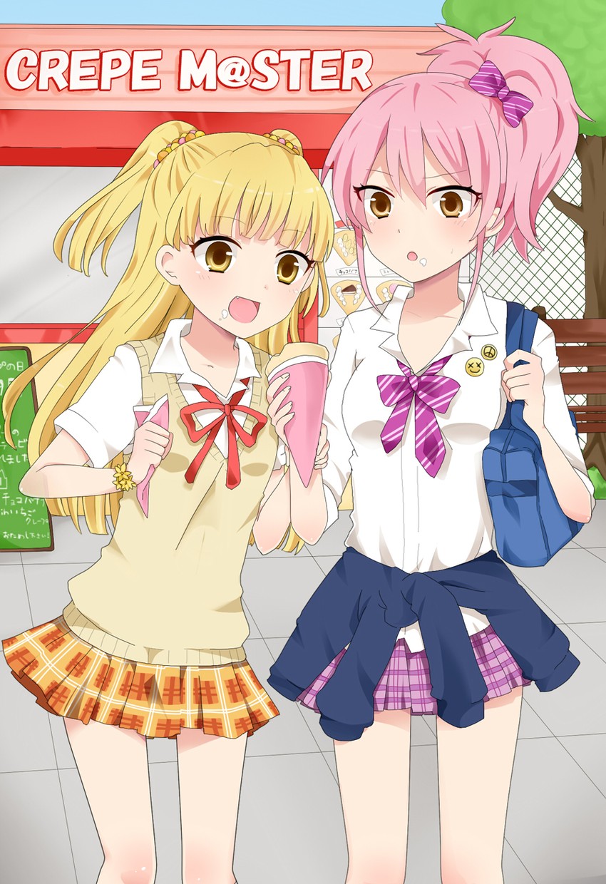 jougasaki mika and jougasaki rika (idolmaster and 1 more) drawn by nakimushiloup