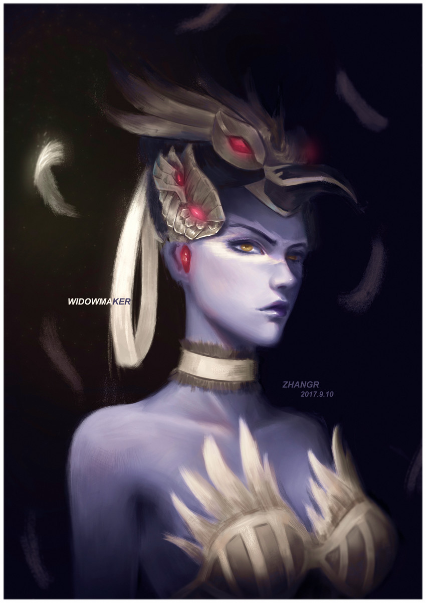 widowmaker and odette widowmaker (overwatch and 1 more) drawn by zhang_rui