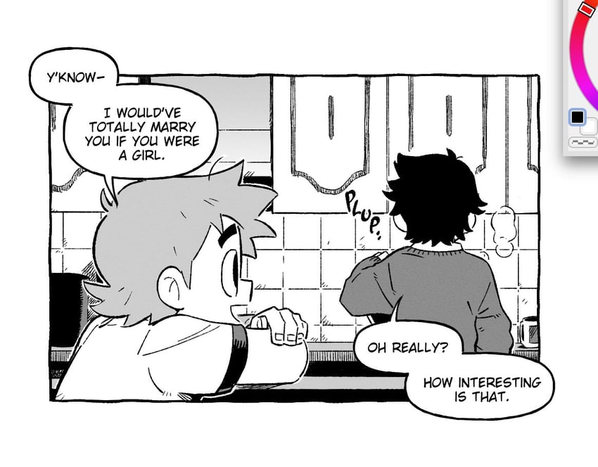 scott pilgrim and wallace wells (scott pilgrim and 1 more) drawn by bac0n_pancakes