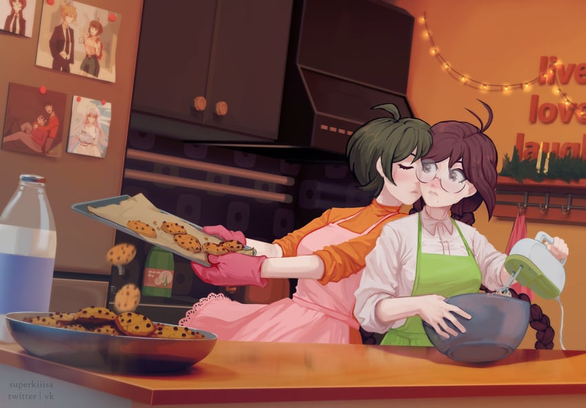 kirigiri kyoko, fukawa toko, and naegi komaru (danganronpa and 1 more) drawn by lily_(superkiiisa)