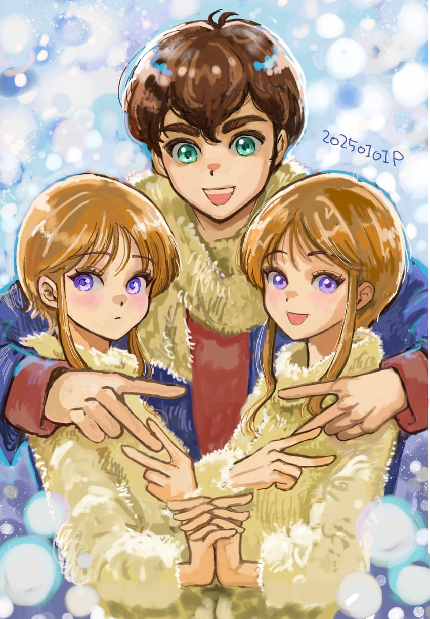 puru two, elpeo puru, and judau ashta (gundam and 1 more) drawn by okrdisk2000