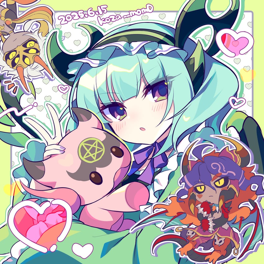 astaroth, cauchemar, and shaitan (puzzle & dragons) drawn by kozakura_(dictionary)