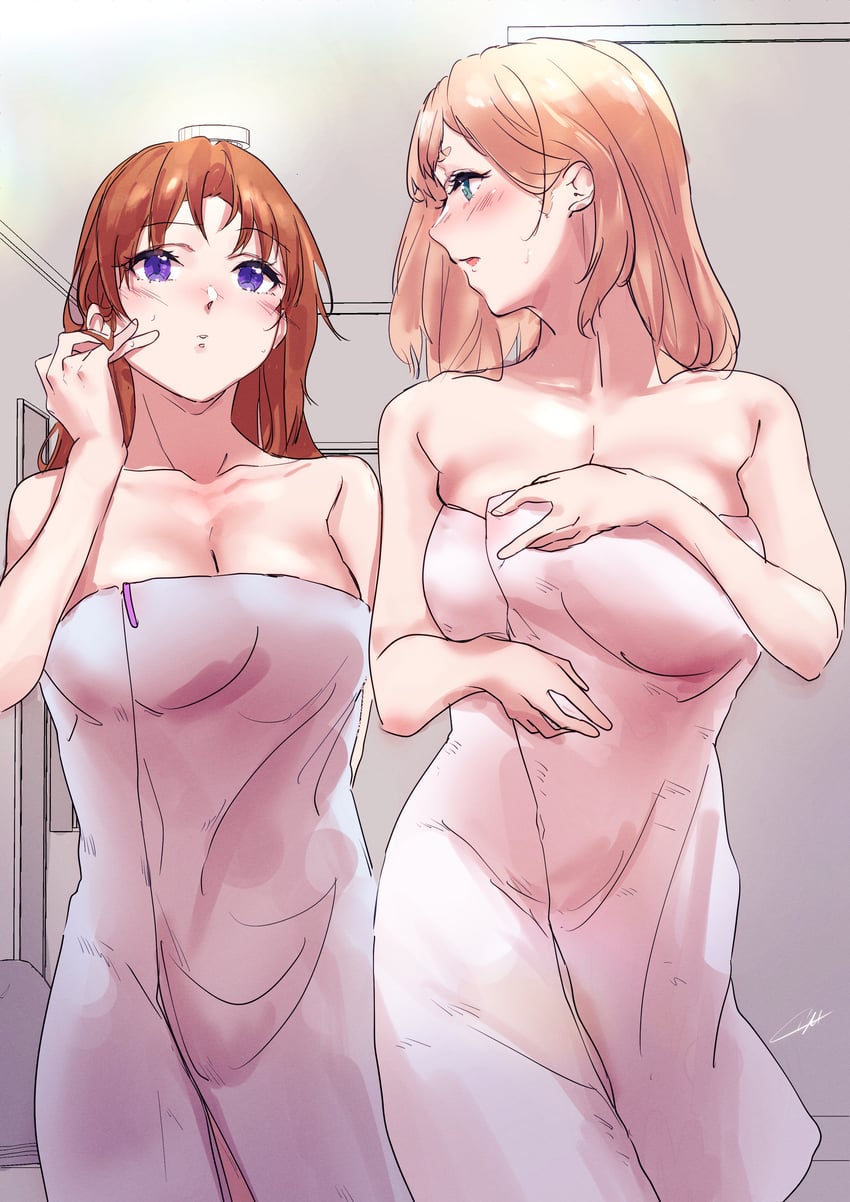 nakagawa natsuki and yoshikawa yuuko (hibike! euphonium and 1 more) drawn by kuzia_(atarayo)