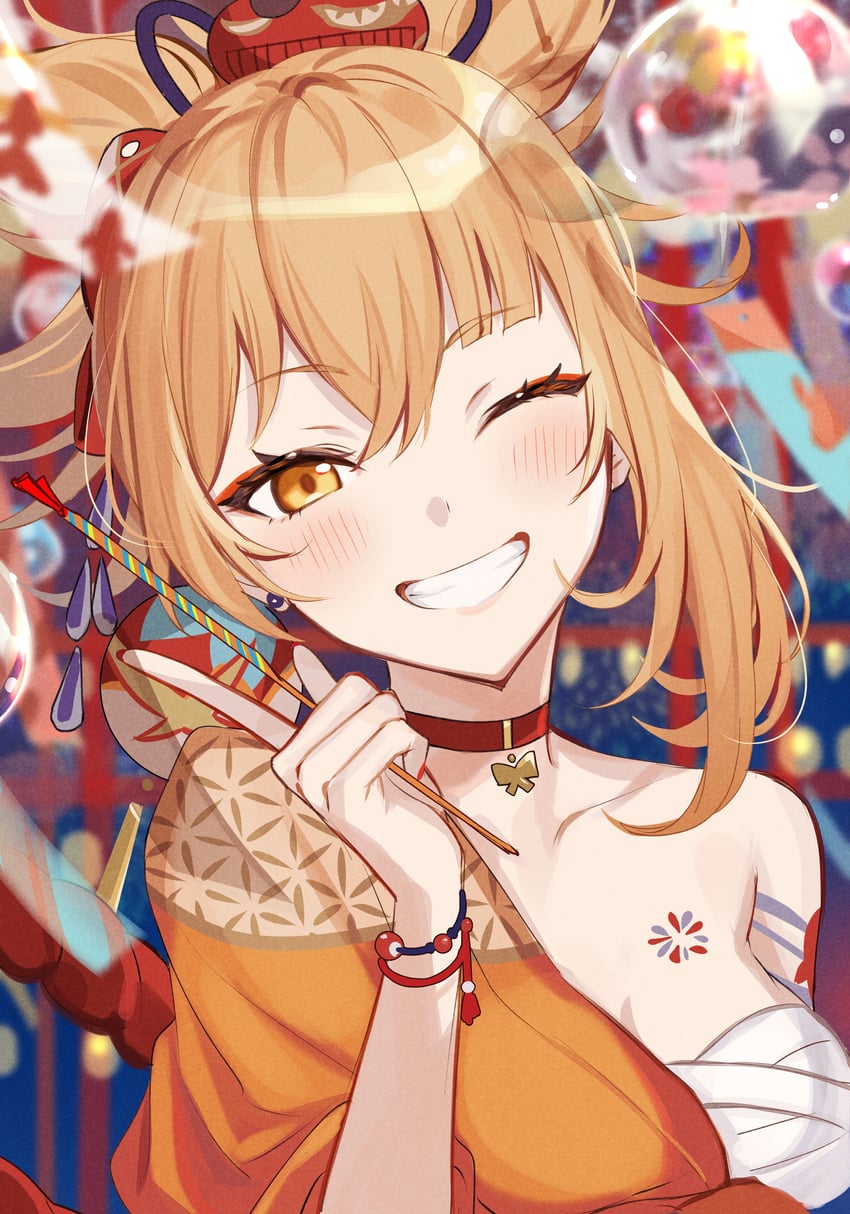 yoimiya (genshin impact) drawn by miz_(mi)