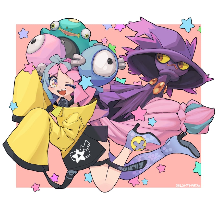 iono, mismagius, and bellibolt (pokemon and 1 more) drawn by lumpypacas