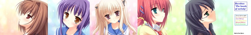 ebihara minase, hibarigaoka yuki, nakanoshima tae, imamiya noriko, and mikage sumi (bra-ban!) drawn by kobuichi and muririn
