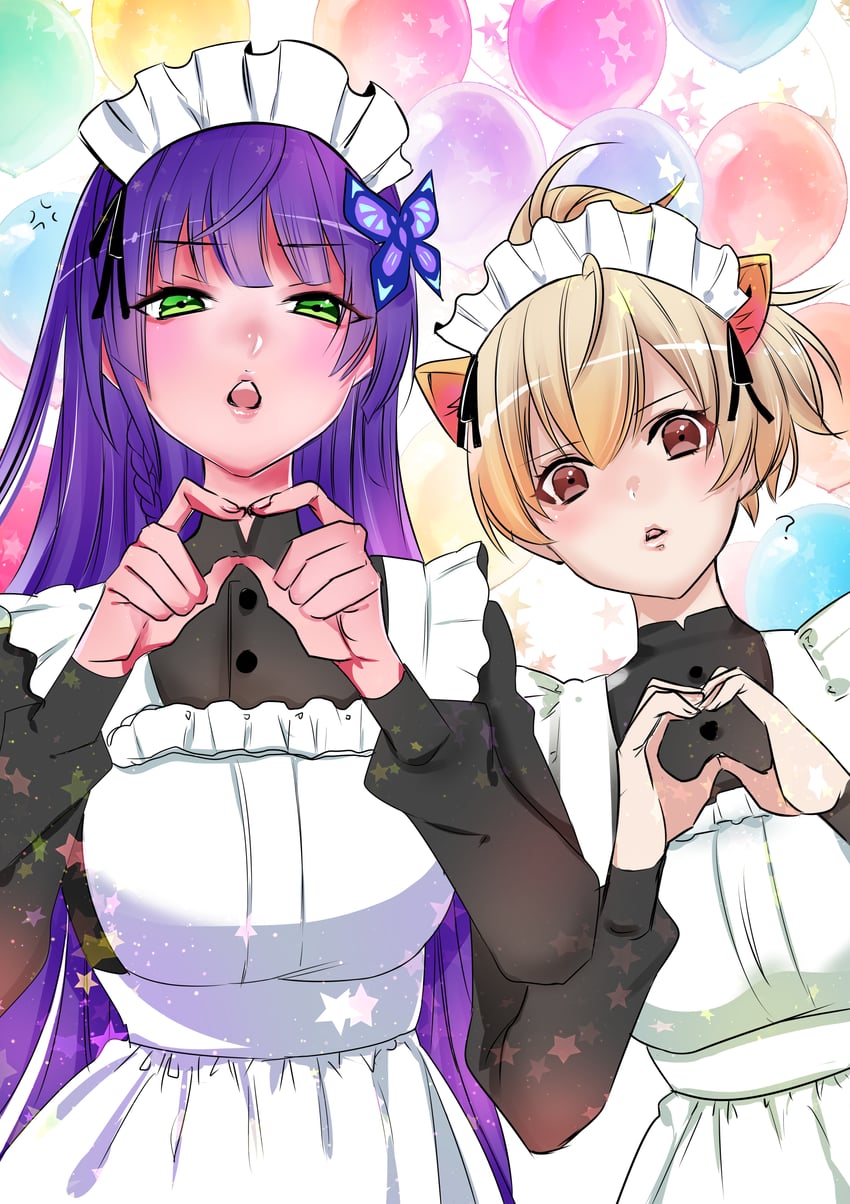 funada kiito and ando tazusa (assault lily) drawn by kikikaikai_(kikikaikai_chan)