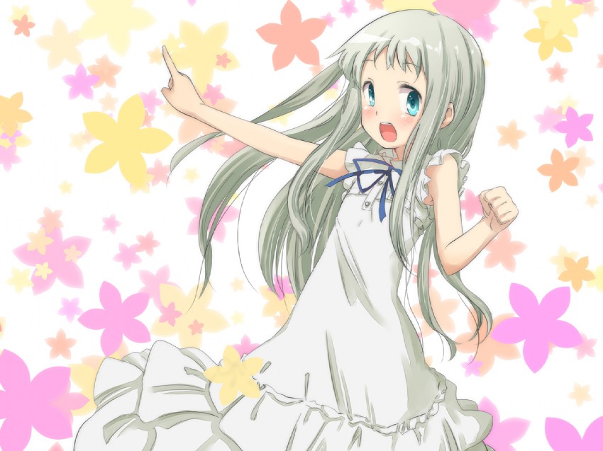 honma meiko (ano hi mita hana no namae wo bokutachi wa mada shiranai.) drawn by katanakko_daisuki