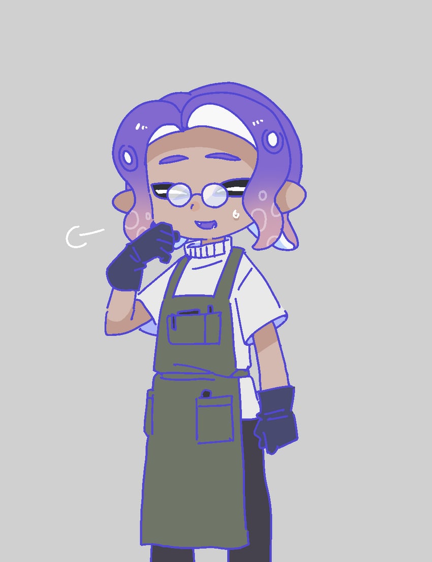 octoling player character and octoling boy (splatoon and 1 more) drawn by yagidon
