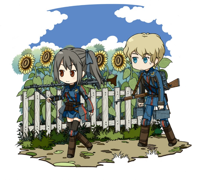 edy nelson and homer peron (senjou no valkyria) drawn by wood_k