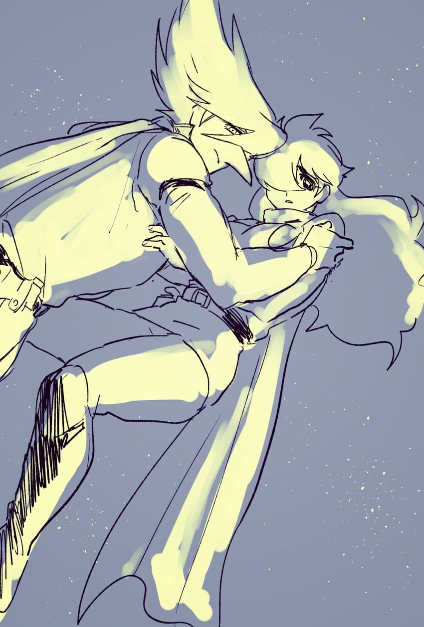 shimamura joe and jet link (cyborg 009) drawn by y02skman