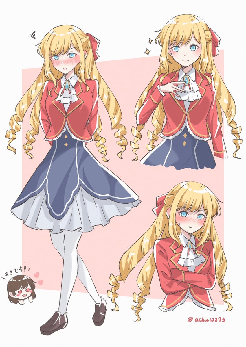 claire francois and rae taylor (watashi no oshi wa akuyaku reijou) drawn by acchuu_(achu10273)