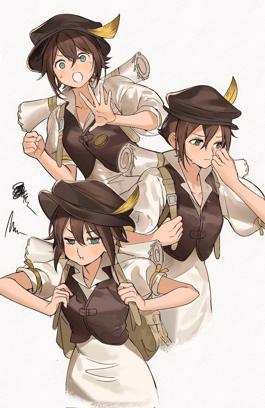 tressa colzione (octopath traveler and 1 more) drawn by ketaku0404