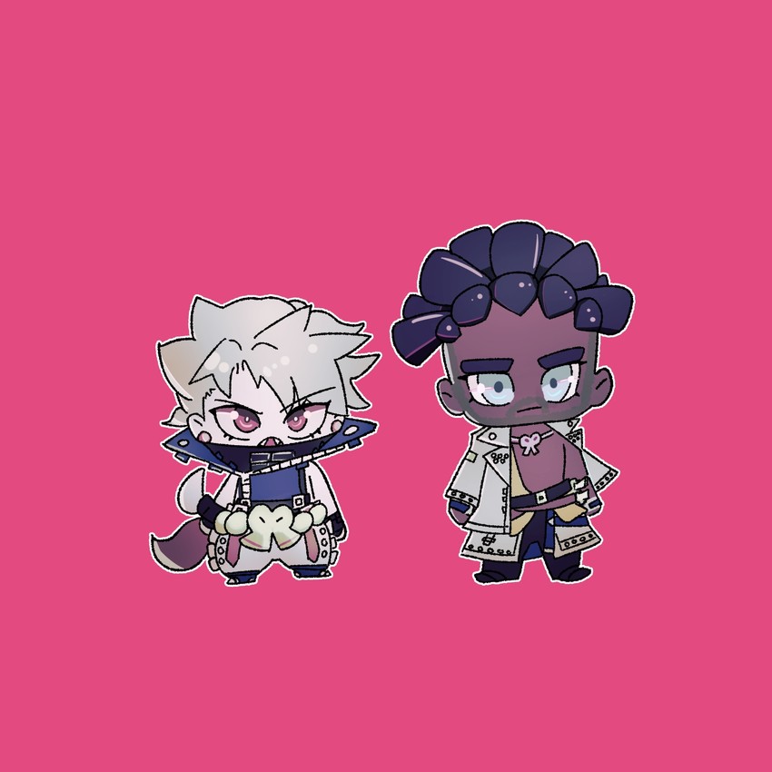 chipp zanuff and nagoriyuki (guilty gear and 1 more) drawn by brain-choco