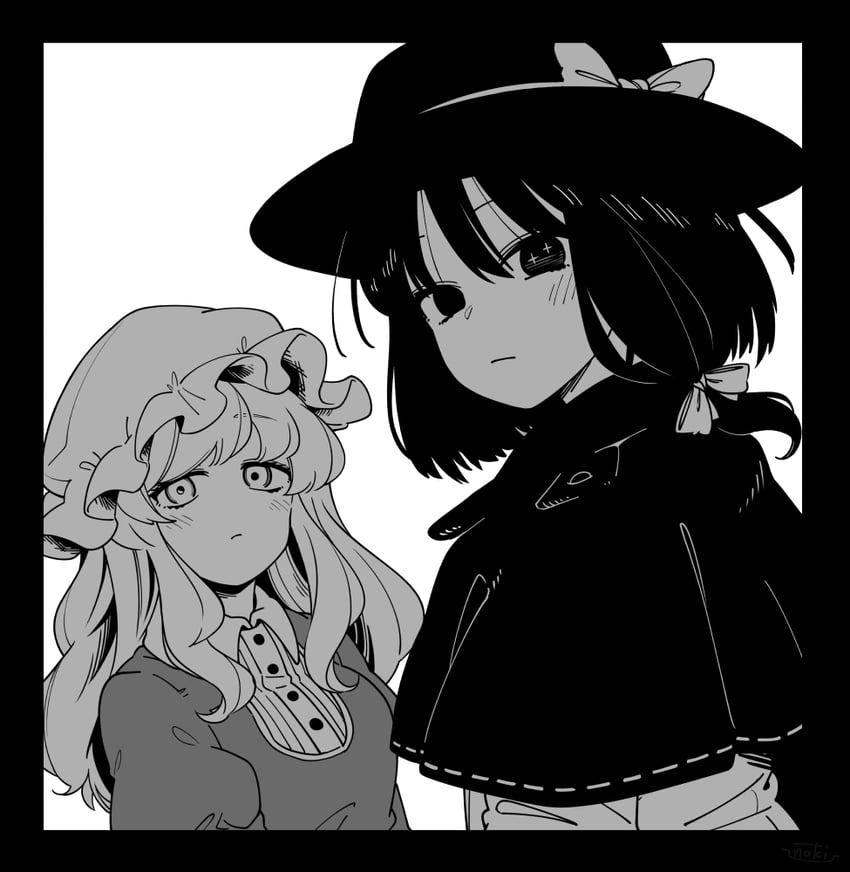 usami renko and maribel hearn (touhou) drawn by fujinoki_(horonabe-ken)