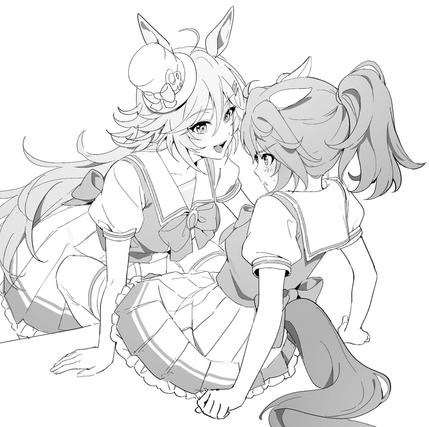 mr. c.b. and katsuragi ace (umamusume) drawn by zn242878163