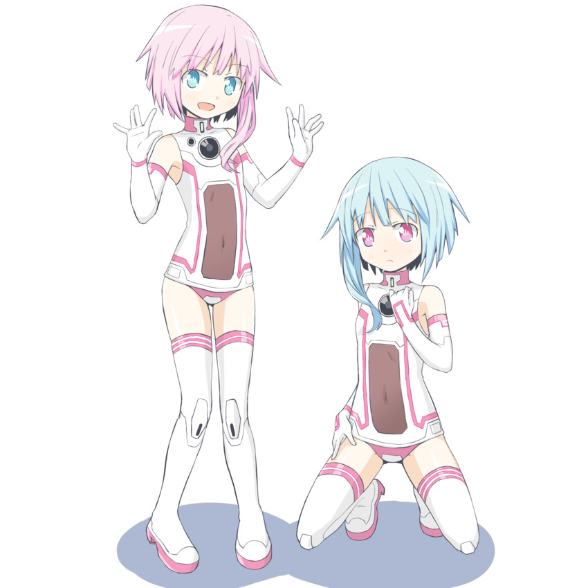 white sister ram and white sister rom (neptune) drawn by tomi_tsukasa