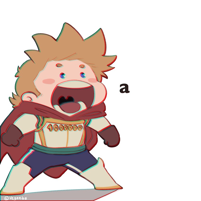 gawr gura and togata mirio (hololive and 2 more) drawn by addy_(@vegeebs)