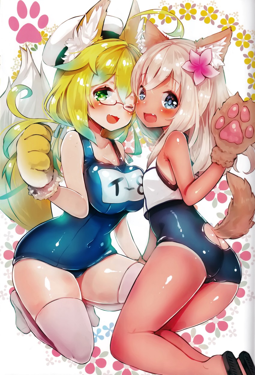 ro-500 and i-8 (kantai collection) drawn by suzuho_hotaru