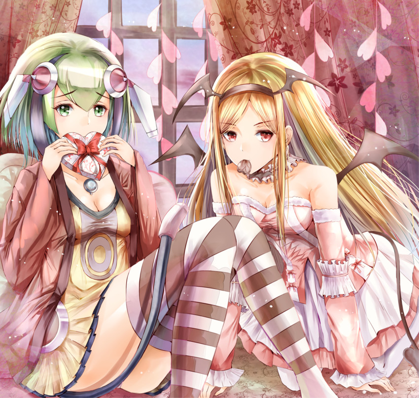 yurizaki mira and elizabeth greenhough-smith (dimension w) drawn by nicky_w