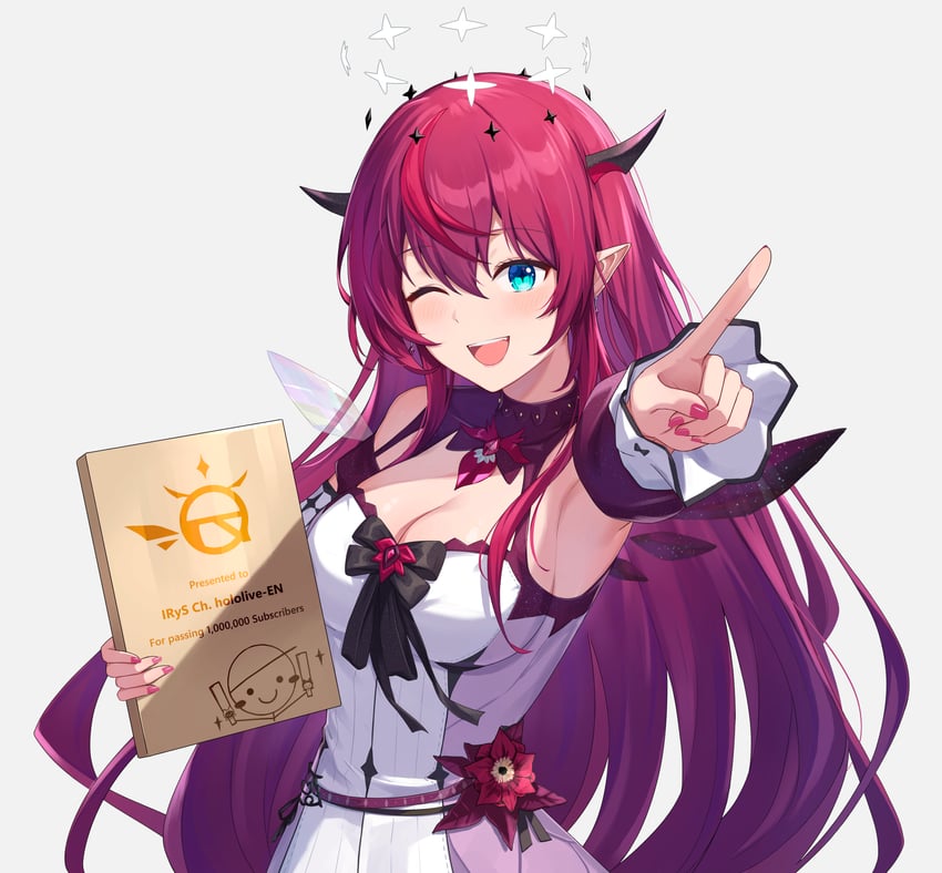 irys and guyrys (hololive and 1 more) drawn by tokisaka_makoto