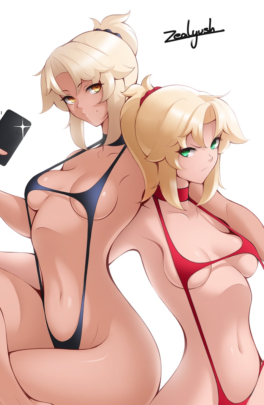 mordred (fate and 1 more) drawn by zealyush