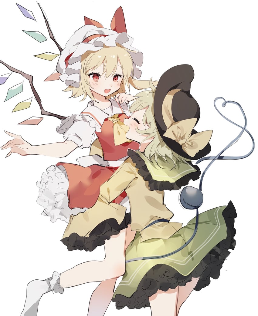flandre scarlet and komeiji koishi (touhou) drawn by sorani_(kaeru0768)