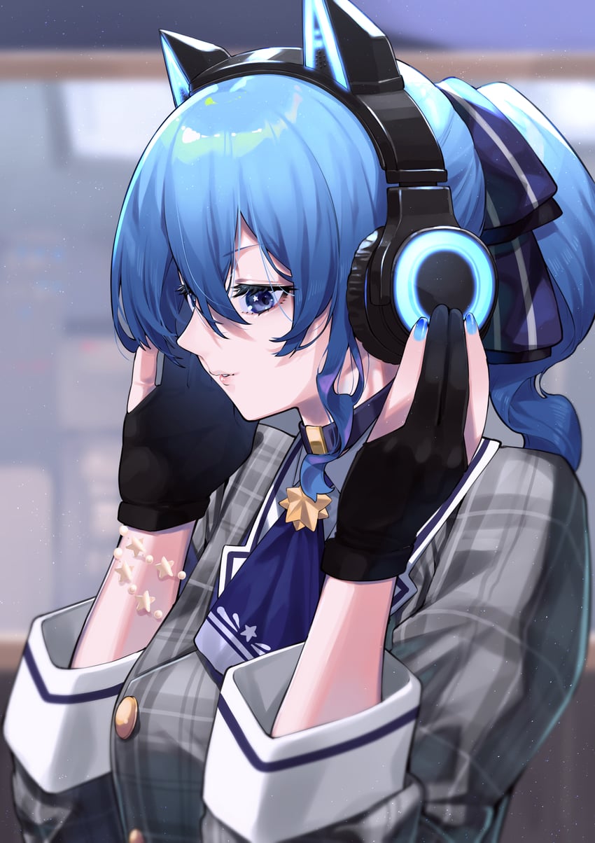 hoshimachi suisei (hololive) drawn by mikan_(chipstar182)
