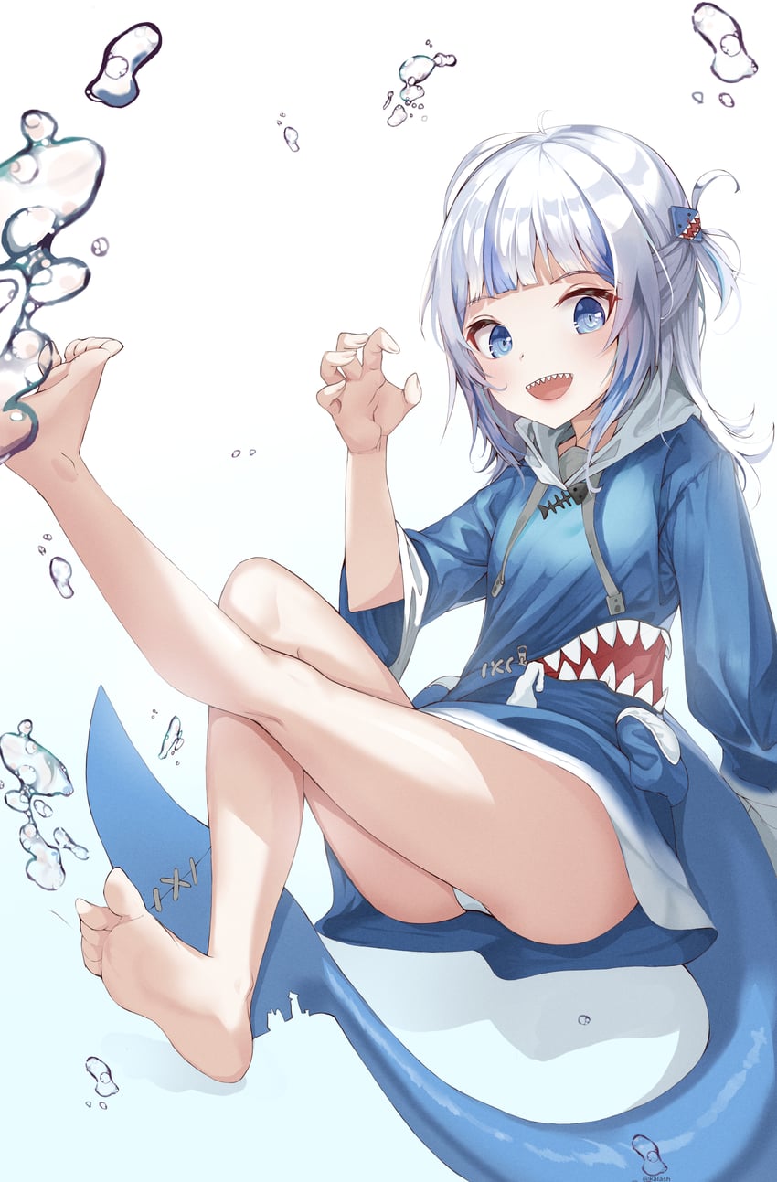 gawr gura (hololive and 1 more) drawn by hhps3755