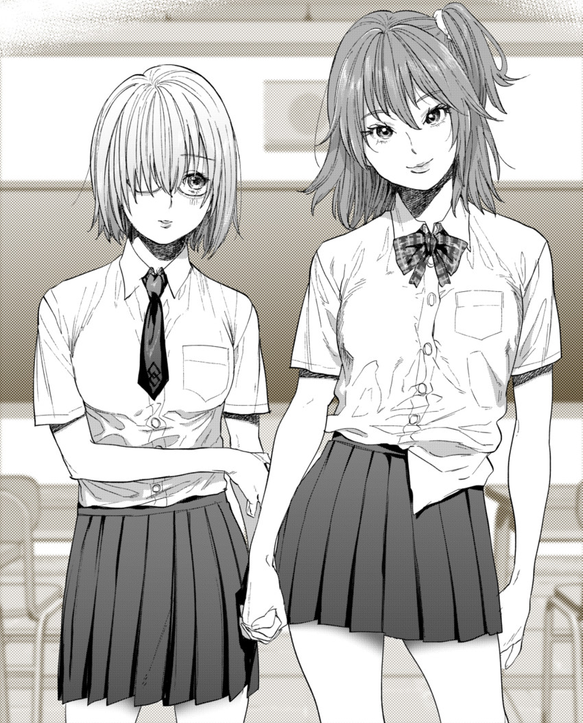 mash kyrielight and fujimaru ritsuka (fate and 1 more) drawn by kimidake