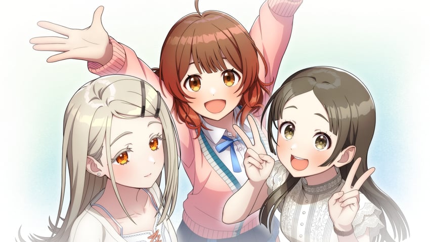 shinosawa hiro, hanami ume, and kuramoto china (idolmaster and 1 more) drawn by taba_neruko