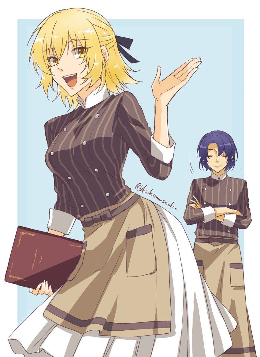 cagalli yula athha and athrun zala (gundam and 2 more) drawn by kokemusooko