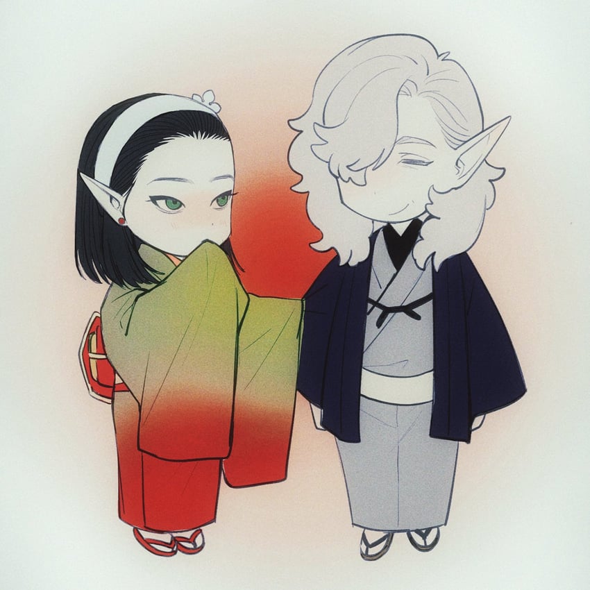 cazador szarr and vellioth (dungeons & dragons and 2 more) drawn by ichijo_(cyxxx123)