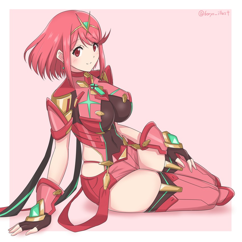 pyra (xenoblade chronicles and 1 more) drawn by ryochan96154
