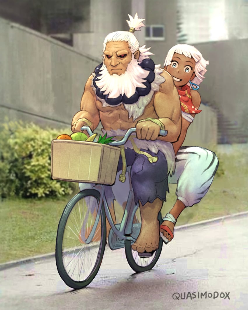 elena and akuma (street fighter and 1 more) drawn by quasimodox