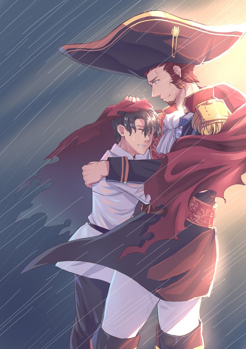 fujimaru ritsuka and napoleon bonaparte (fate and 1 more) drawn by yaekaidou