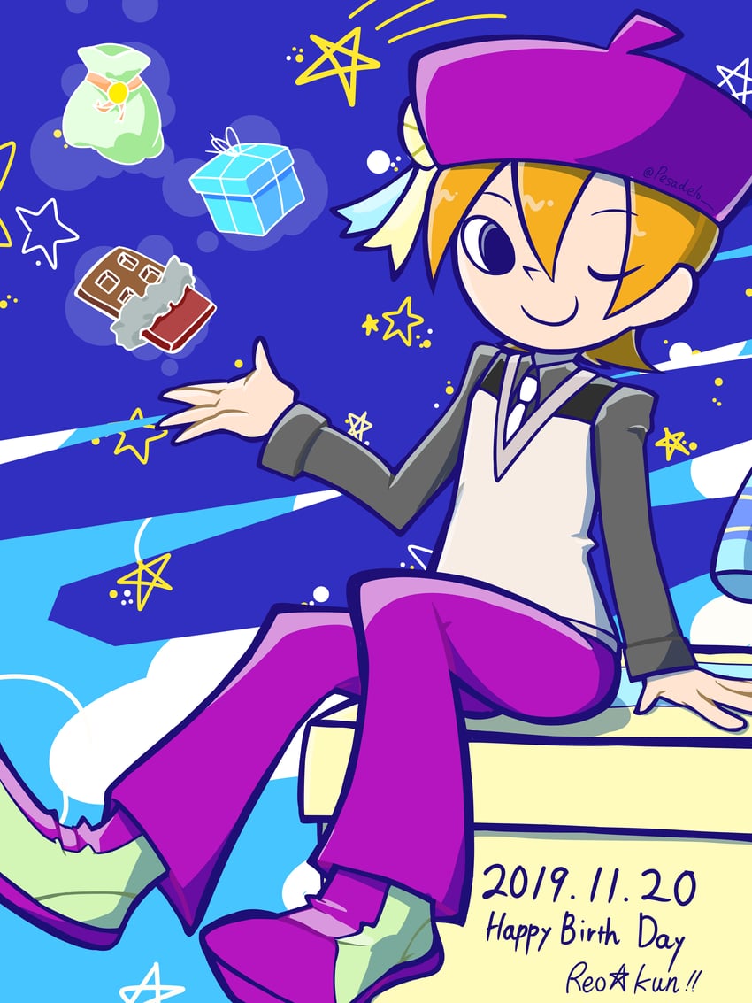 reo-kun (bemani and 1 more) drawn by celosia_mallia